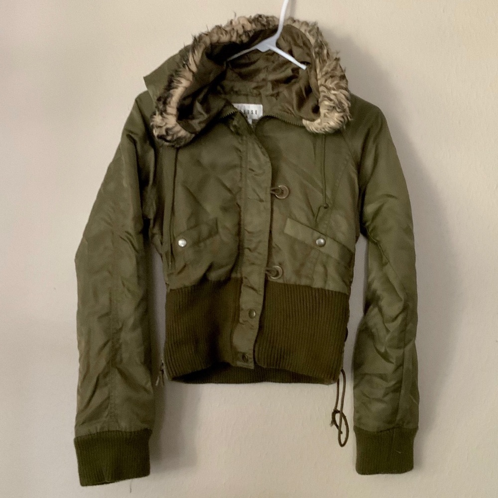 Green Military Color Jacket